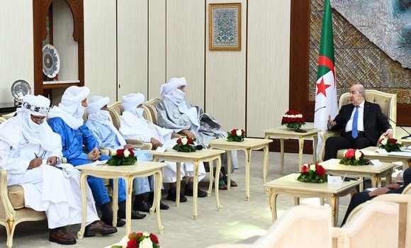 Le Président Tebboune reçoit les présidents et les représentants des mouvements politiques du Mali - Algérie