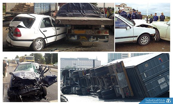 Accidents de la route : 33 morts et 1261 blessés en une semaine - Algérie