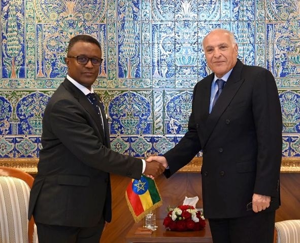 عطاف يستقبل سفير جمهورية إثيوبيا - الجزائر